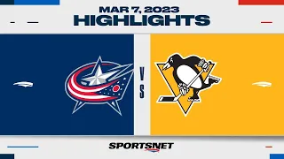 NHL Highlights | Blue Jackets vs. Penguins - March 7, 2023