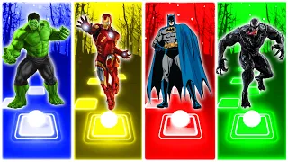 🔵 Hulk 🟡 Iron Man 🔴 Batman 🟢 Venom 🔮🎵TILES HOP