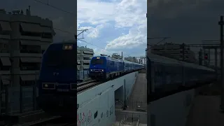 Intercity 52 enters Kato Acharnai station #train #railway #trainspotting