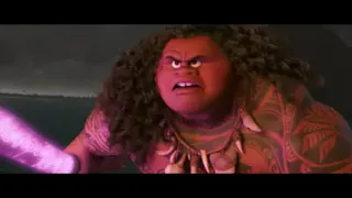 Moana - Maui and Te Ka fight scene