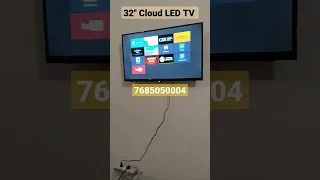 32" Cloud LED TV One Year Warranty Full HD 1080p Frameless Sound Bar #ledtv