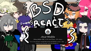 [Bsd react to My Videos!] { My AUs } [ Skk ] Prt 1/3 ( read desc )