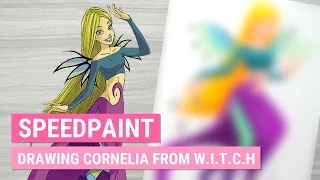 Drawing CORNELIA from W.I.T.C.H. in My Style | Marker Speedpaint | iiKiui