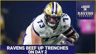 Baltimore Ravens BEEF up trenches, pick OT Roger Rosengarten, EDGE Adisa Isaac on Day 2 of NFL draft