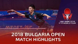 Xu Haidong vs Patryk Zatowka | 2018 Bulgaria Open Highlights (U21-1/4)