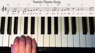 Narnia Theme. right hand - easy piano tutorial