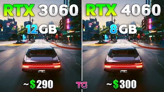 RTX 4060 vs RTX 3060 - Test in 10 Games