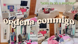 CÓMO LIMPIO Y ORDENO MI CUARTO CUANDO NO TENGO MOTIVACIÓN *organiza conmigo* + tips de organización!