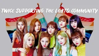 twice being supportive queens (lgbtq)