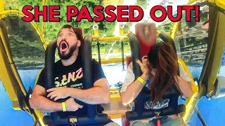 MOST DANGEROUS AMUSEMENT PARK IN WORLD! w/ Andrea Russett & Corey Scherer