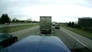 Stupid moves by cars around big trucks