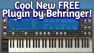Cool New FREE Synth VST by Behringer - Vintage Plugin - Review, Demo & Installation