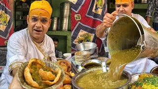 Mathura Famous Rupa Kachori🤩🤩 सूखी मजेदार, गीली महामजेदार😱😳 Indian Street Food | Uttar Pradesh
