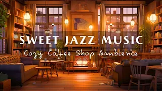 Sweet Jazz Music with Cozy Coffee Shop ☕ Relaxing Music For Working, Studying, Sleeping