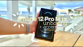 iPhone 12 Pro Max ✨ unboxing + cute accessories | mini Shopee haul