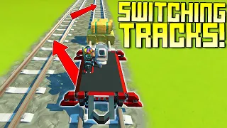 Switching Train Tracks, But The Tracks Aren't Even Connected! - Scrap Mechanic Multiplayer Monday