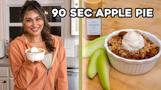 90 Second Low Carb Apple Pie! Sugar Free & You Won't Even Miss the Apples!