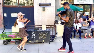 Jerusalema - Kids Dancing - Street Performance - Master KG - Karolina Protsenko - Violin Cover