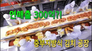 전통 방식으로 만든 김치, 연 매출 300억 김치 공장 Korean food - Kimchi smart factory