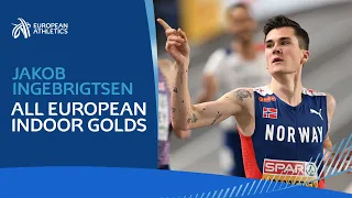 FIVE titles and counting! 🔥 Every Jakob Ingebrigtsen European indoor title