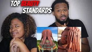 American Couple Reacts "15 Weirdest Beauty Standards Around The World"