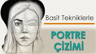 Basit Portre Çizimi, Karakalem, Basit Çizim