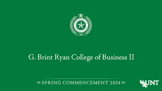 Business II | UNT Commencement Spring 2024