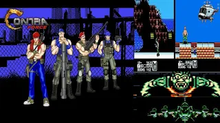 Contra Force (All Boss Fight ) All character have 99 lives/Nes