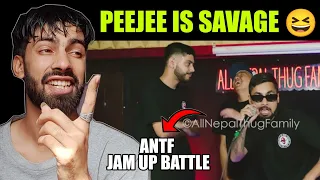 PEEJEE is SAVAGE 😆? | ANTF Jam up Rap Battle Baday Vs PeeJee (Reaction)