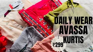 Daily wear kurtis|avaasa kurtis|just 299 Large #onlinedresses #trending