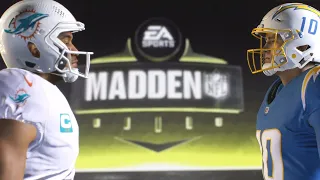 Madden NFL 24 - Miami Dolphins Vs Los Angeles Chargers Simulation Week 1 All-Madden PS5 Gameplay