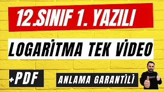 12. SINIF MATEMATİK 1. DÖNEM 1. YAZILI HAZIRLIK Logaritma | PDF | 2024 12. sınıf matematik 1. yazılı