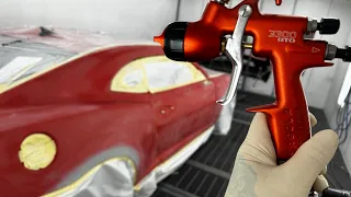 Painting Orange Camaro With Sagola GTO 3300
