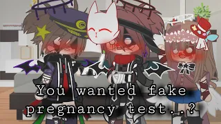 | You wanted fake pregnancy test?! |Meme | Noah/Ennard x Michael | Smol skit | ¡AU! | Gacha Logic |