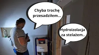 Zabudowa stelaża bez profili, z hydroizolacją za stelażem - remont4you