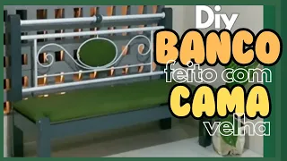 Diy | Banco Feito com Cabeceira de Cama Velha