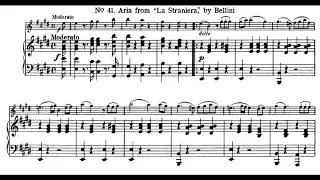 Julius Weiss - Op.38 (Book 4), 41 - Aria from "La Straniera" (Piano Accompaniment for Violin)