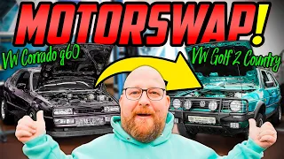 PLUG-AND-PLAY Umbau? - VW Corrado G60 & VW Golf 2 Country - STARTSCHUSS für den MOTORSWAP!