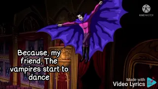 The vampire dance. song lyrics. Scooby Doo music of the vampire