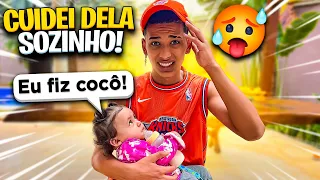 24 HORAS CUIDANDO  DA BEBÊ  SOZINHO!!