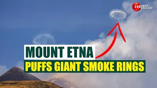 Mount Etna Blows Rare Volcanic Vortex Smoke Rings Into Sicilian Sky | Italy's Volcano