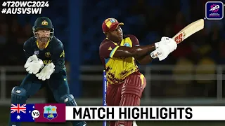 West Indies vs Australia 12th Warm-up Match Highlights | ICC World Cup 2024 | WI vs AUS Highlights