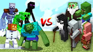 1 MUTANT CREATURE vs 100 OLD MOBS in Minecraft Mob Battle