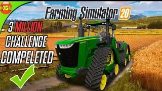 3 Million Dollar Challenge Compeleted | Farming Simulator 20 Timelapse Gameplay, fs20#fs20