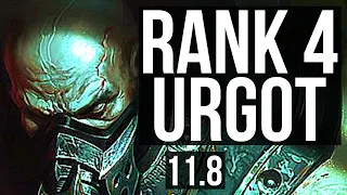 URGOT vs GWEN (TOP) | Rank 4 Urgot, 8/2/4, Dominating | EUW Challenger | v11.8