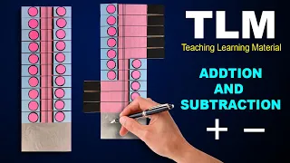 tlm Maths Working Model on Addition and Subtraction !! teaching learning material !! TLM projects