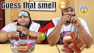 GUESS THAT SMELL CHALLENGE W/ MUSCLE N MARRIAGE