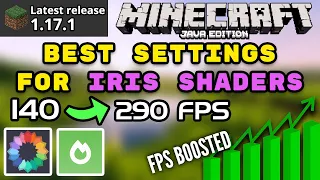 Minecraft Java 1.17.1 Best FPS Settings Iris Shaders For More FPS Boost (Sodium Settings)