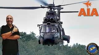 Watch this INSANE Low-Level Flight of an RNLAF AS532 Cougar Helicopter!