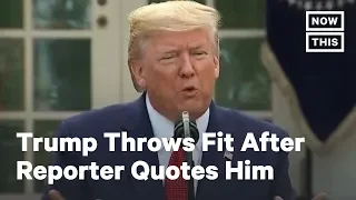 Trump Attacks Reporter Yamiche Alcindor For Quoting Him Directly | NowThis